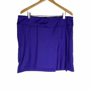 Chase54 Purple Golf Skort Pleated Pockets Stretch Skirt Shorts Preppy Tennis 10